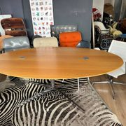 Florence Knoll Oval Desk Table for Knoll International circa 1980