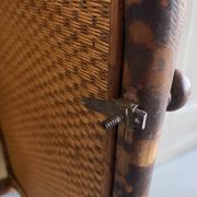 Bamboo buffet cabinet with Japanese lacquer decor