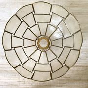 Vintage day abat to hang in mother-of-pearl and brass