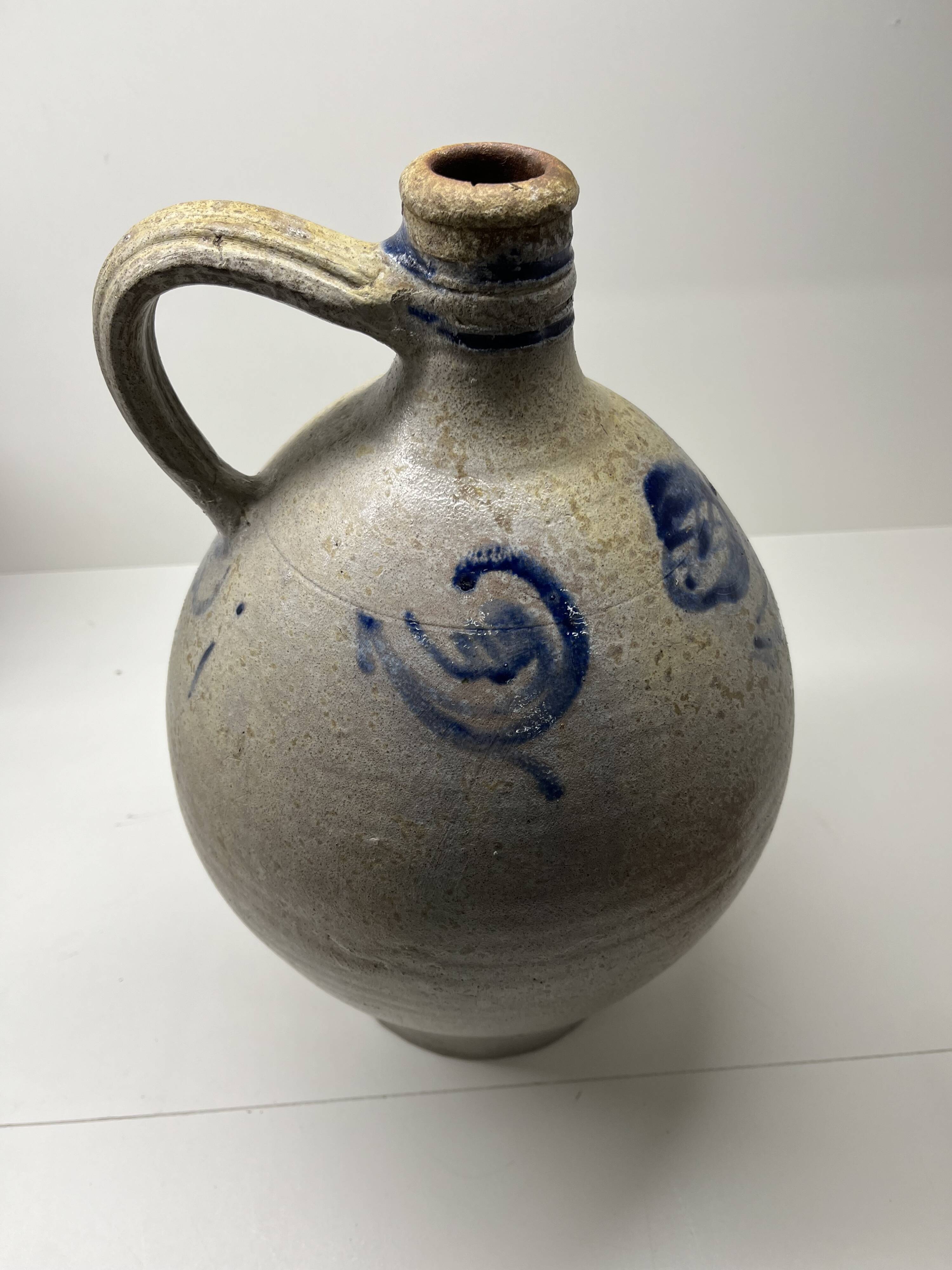 Stoneware salt jug