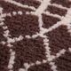 Brown Beni Ourain Rug 183 x 246 cm, Handmade Berber Wool Rug, Vintage Style