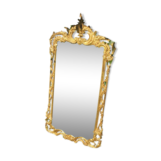 Miroir en bronze début XXème, style rocaille