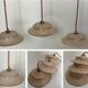 Set of 3 Clichy glass pendant lights