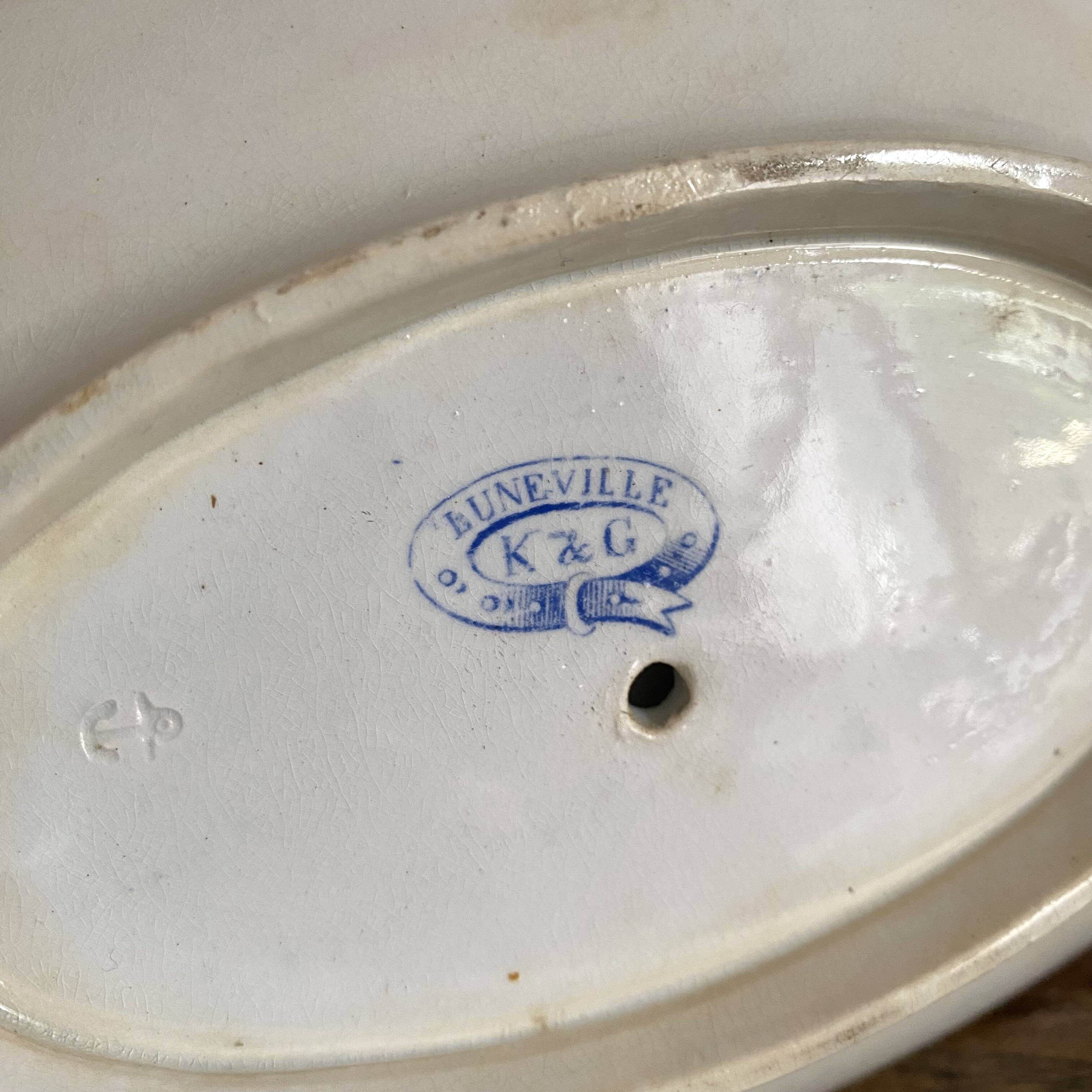 Saucière en terre de fer Lunéville XIXe