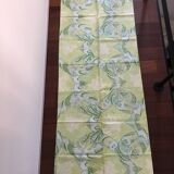 Nappe Trianon verte en satin de coton