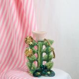 Ceramic candle holder / jewelry holder - Tulip model
