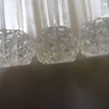 Set of 8 crystal knife holders