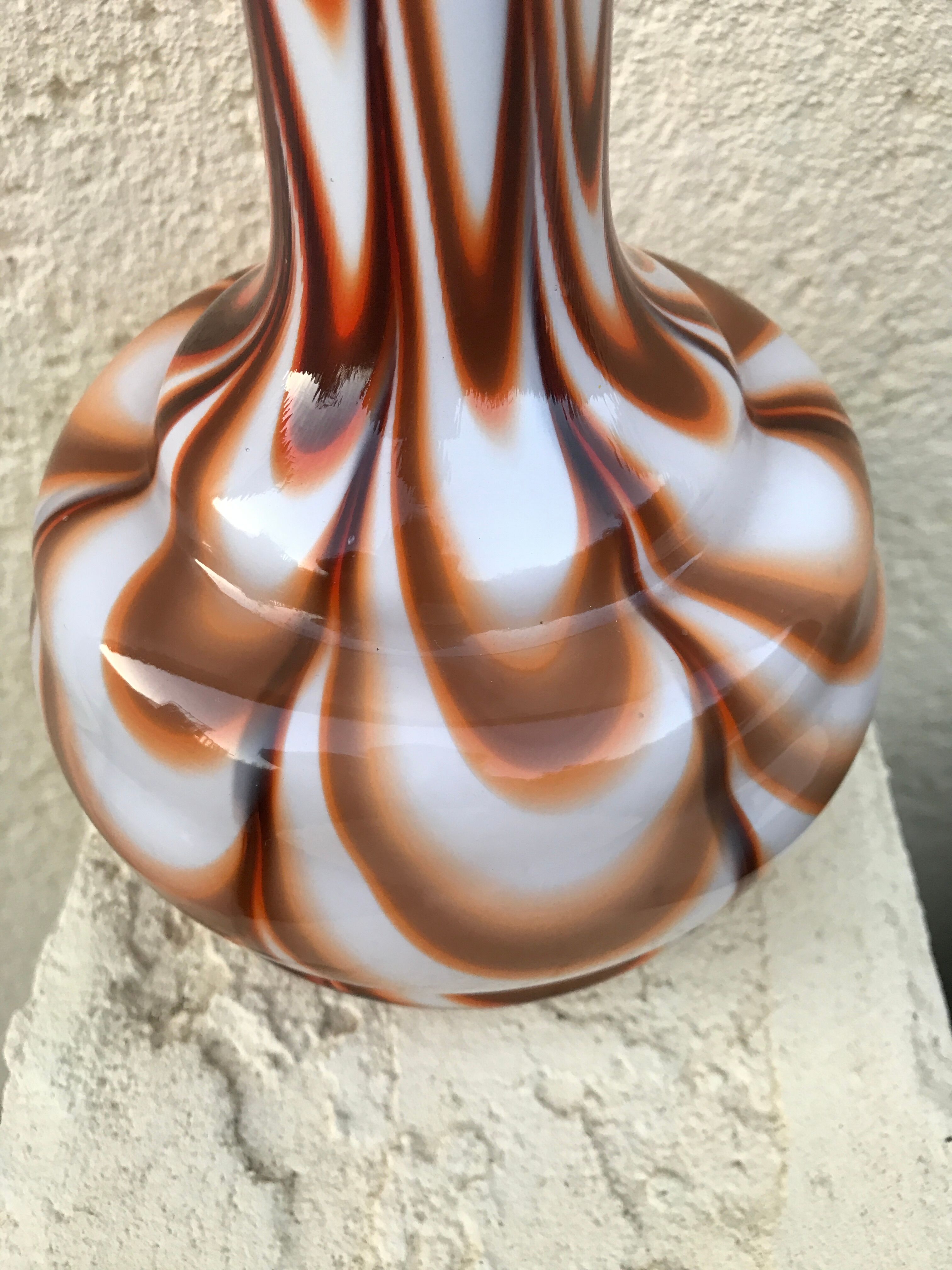 Vintage pop art opaline vase