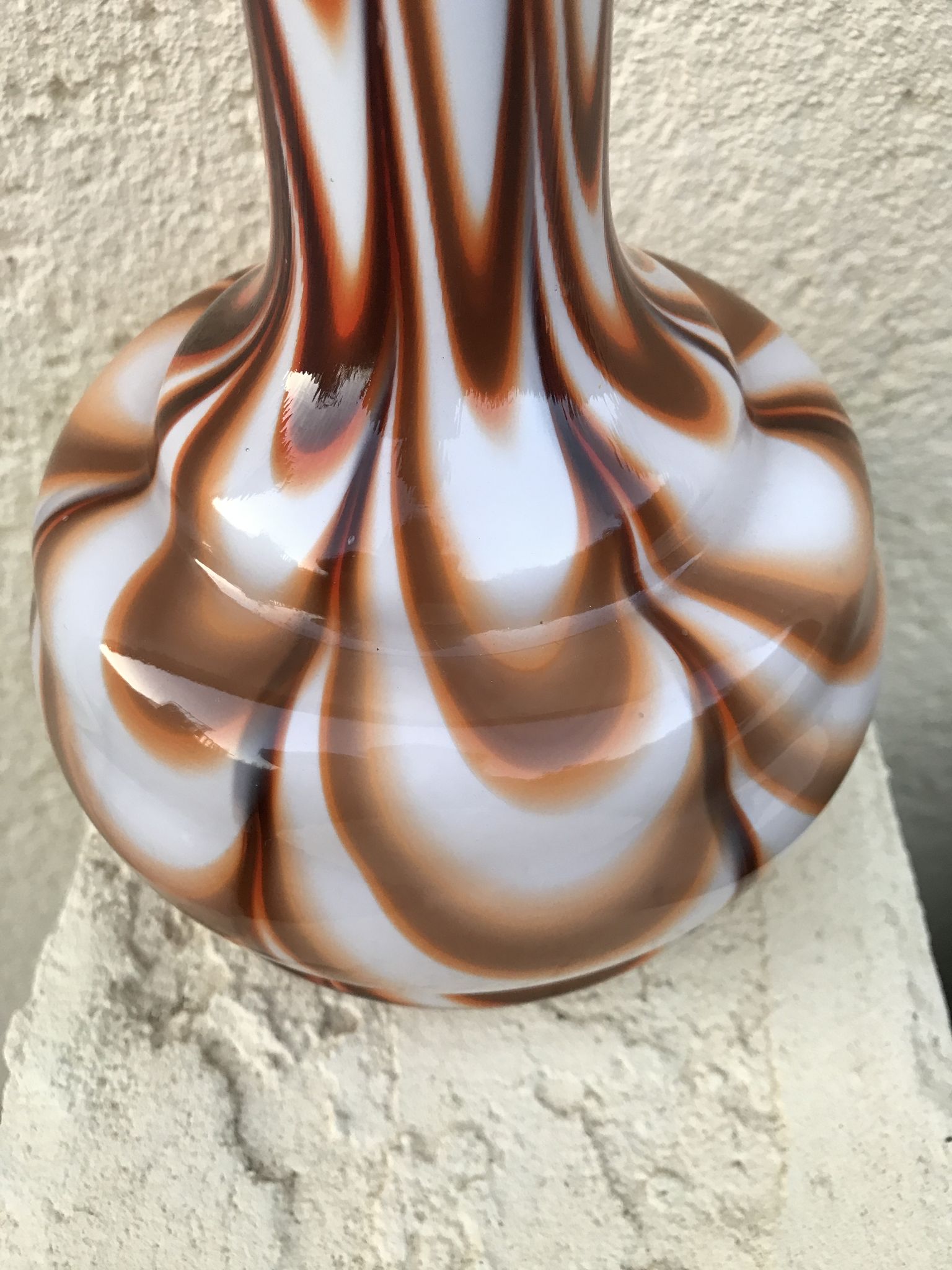 Vase opaline pop art vintage