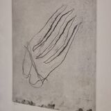 Gravure sur papier, signée Jean Fautrier, mention H.C,  école de l'art informel