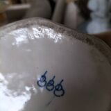 Pair of Dutch Delft earthenware lidded jars