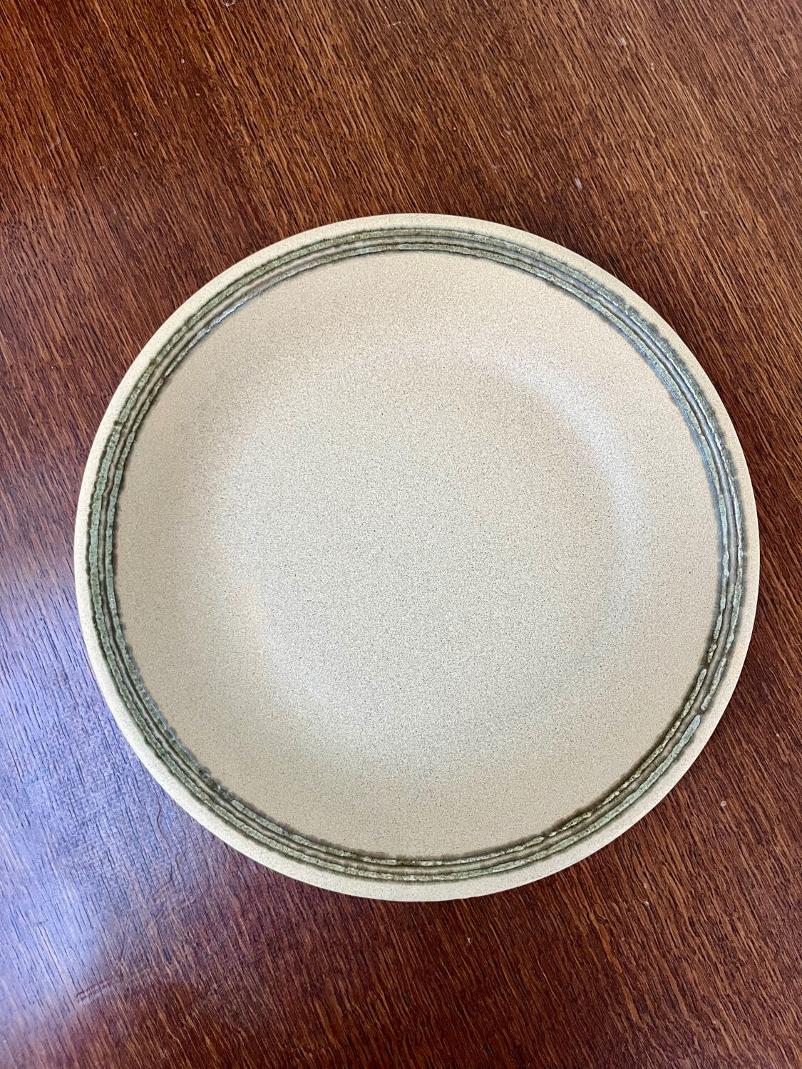 Large vintage glazed stoneware dish – 1970s style