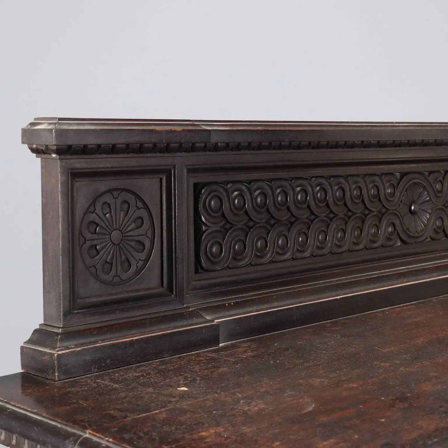 Antique neo-Renaissance walnut buffet, Italy, 19th century