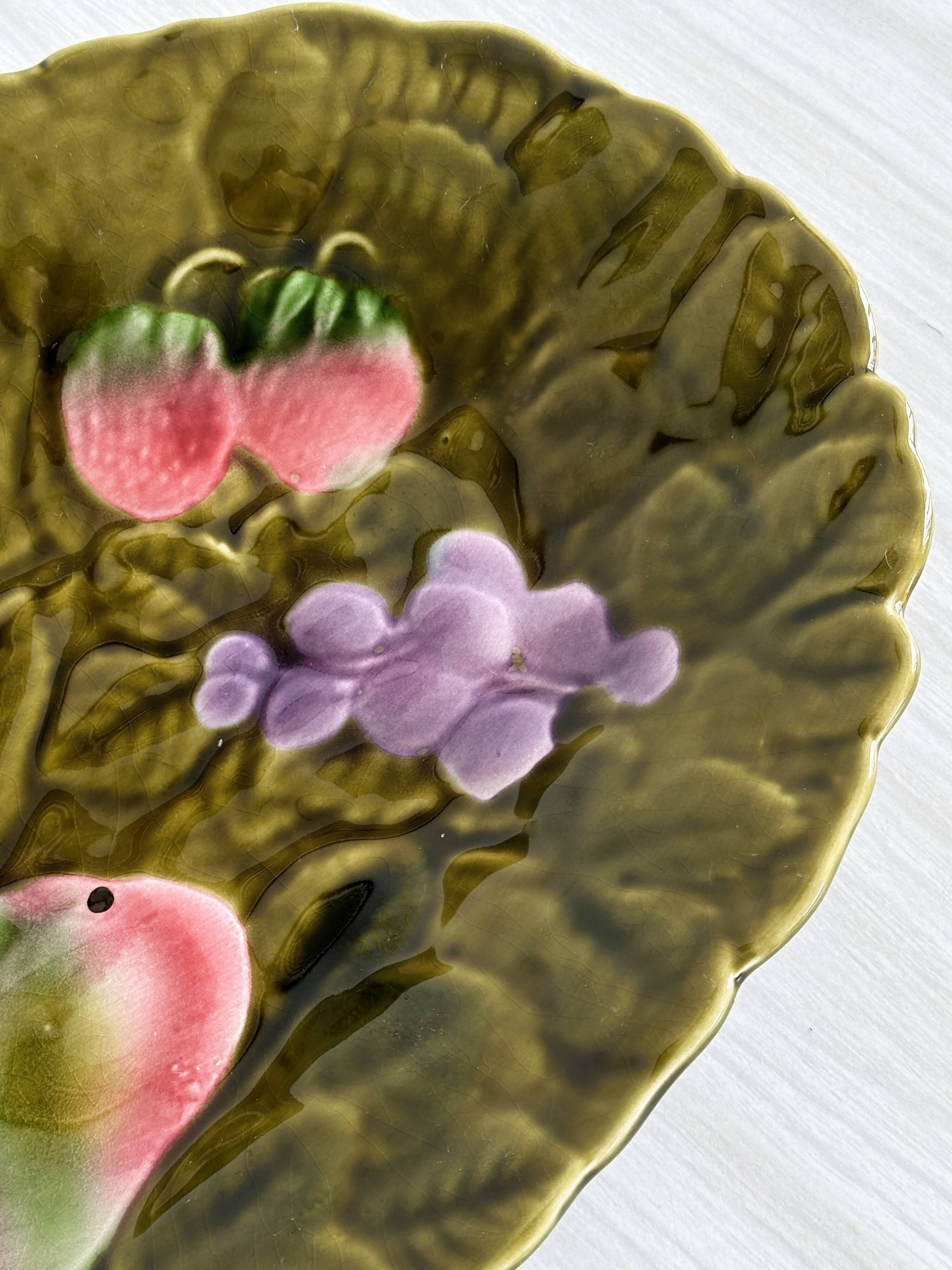 Sarreguemines serving dish.