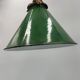Old enamelled sheet metal lamp