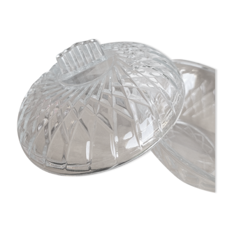 Art Deco glass bonbonnière / sugar bowl