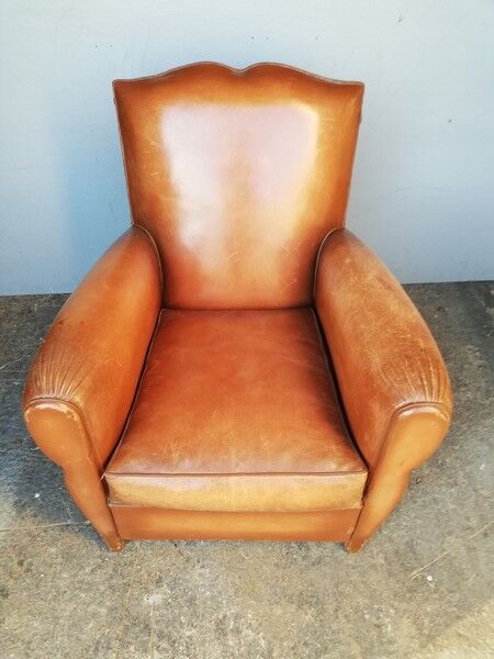 Havana leather club armchair 1930/40