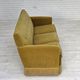 1970s, Danish 3-seater sofa, original light green furniture velour.