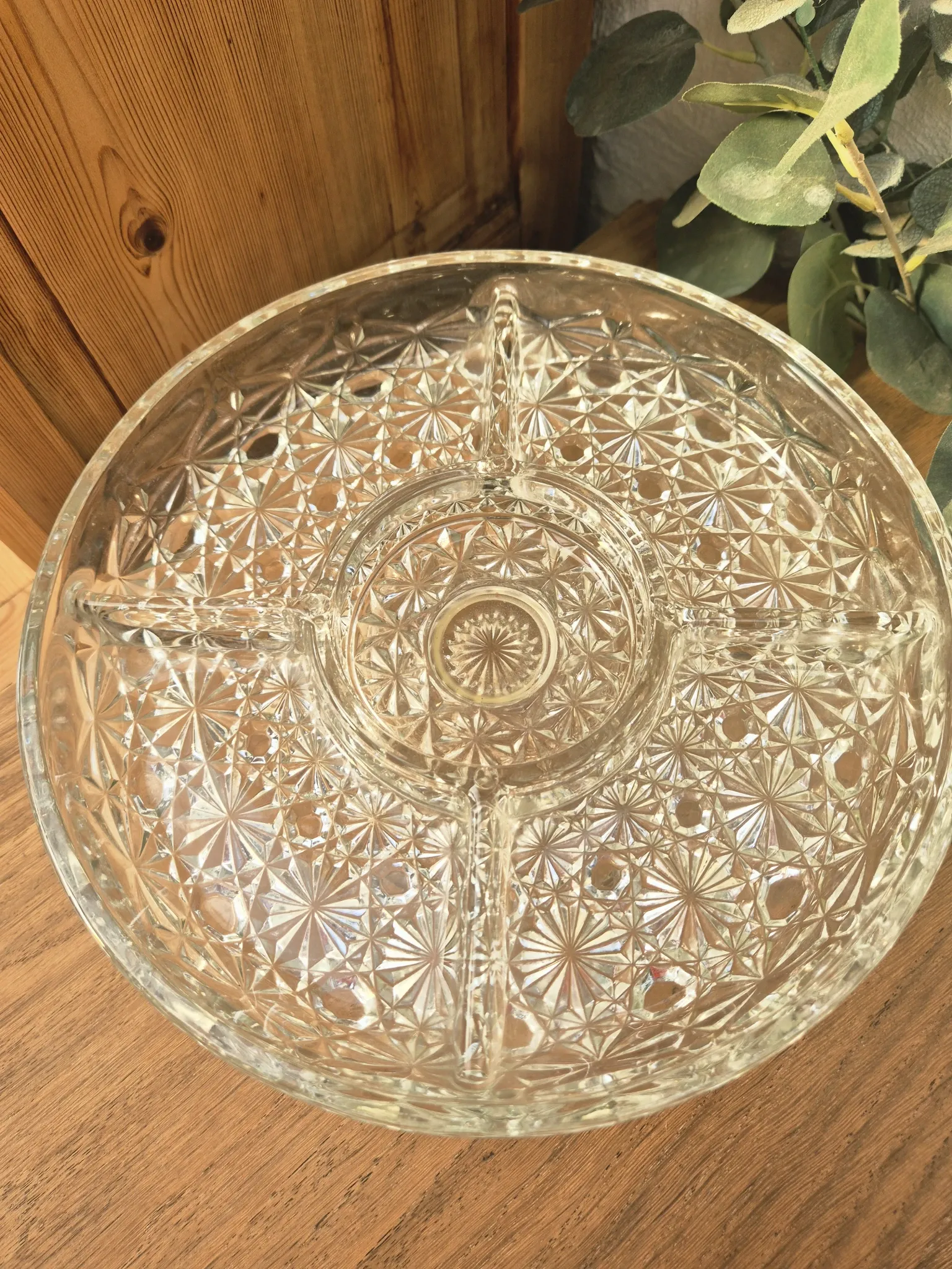 Vintage pedestal serving dish