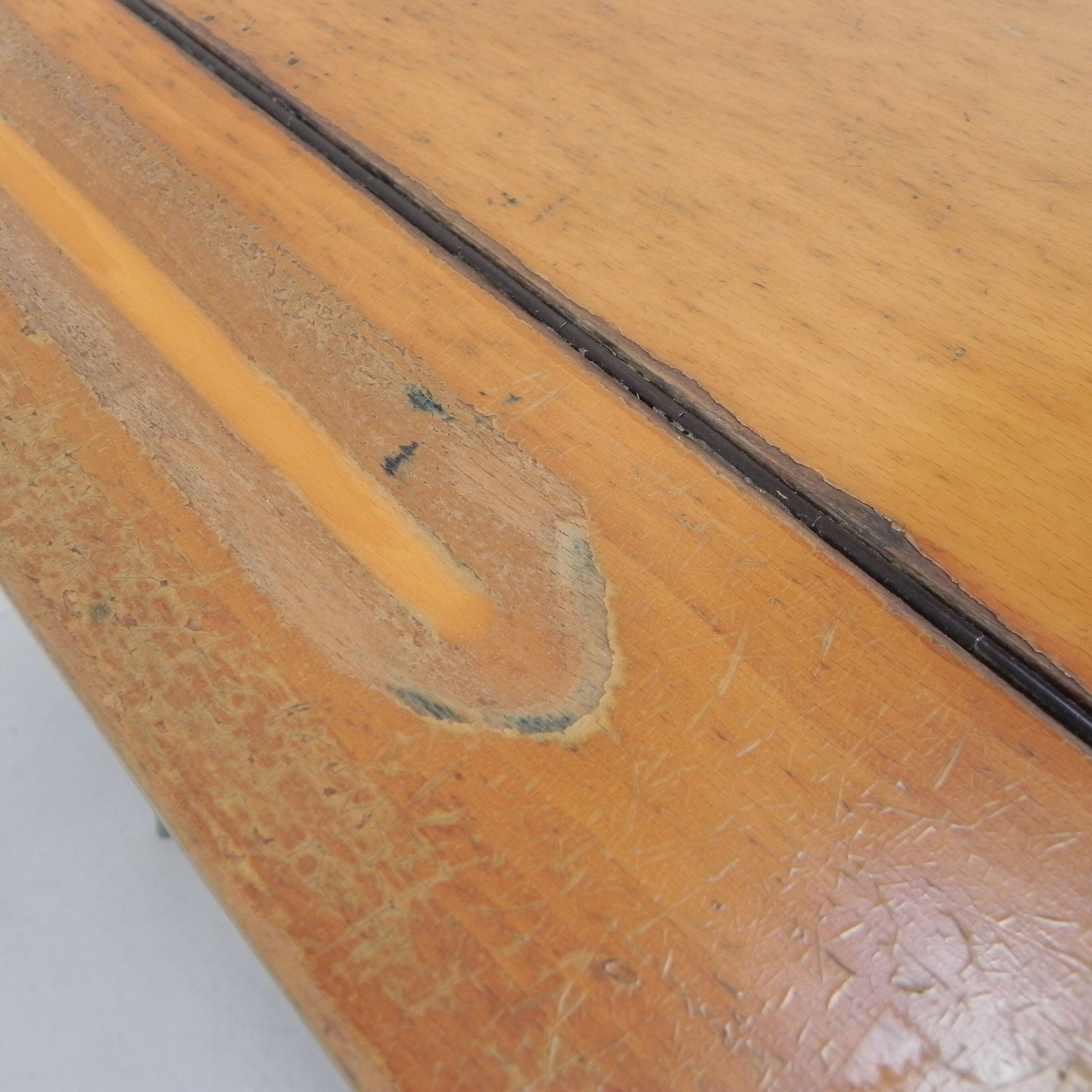 Desk and chair, industrial