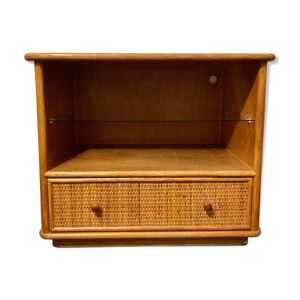 Meuble TV ou commode en rotin et