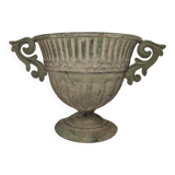 Medici wall vase in patinated iron