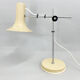 1970's Adjustable Metal Table Lamp in Creamy Colour, Hungary