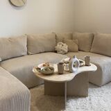 Table basse nuage travertin