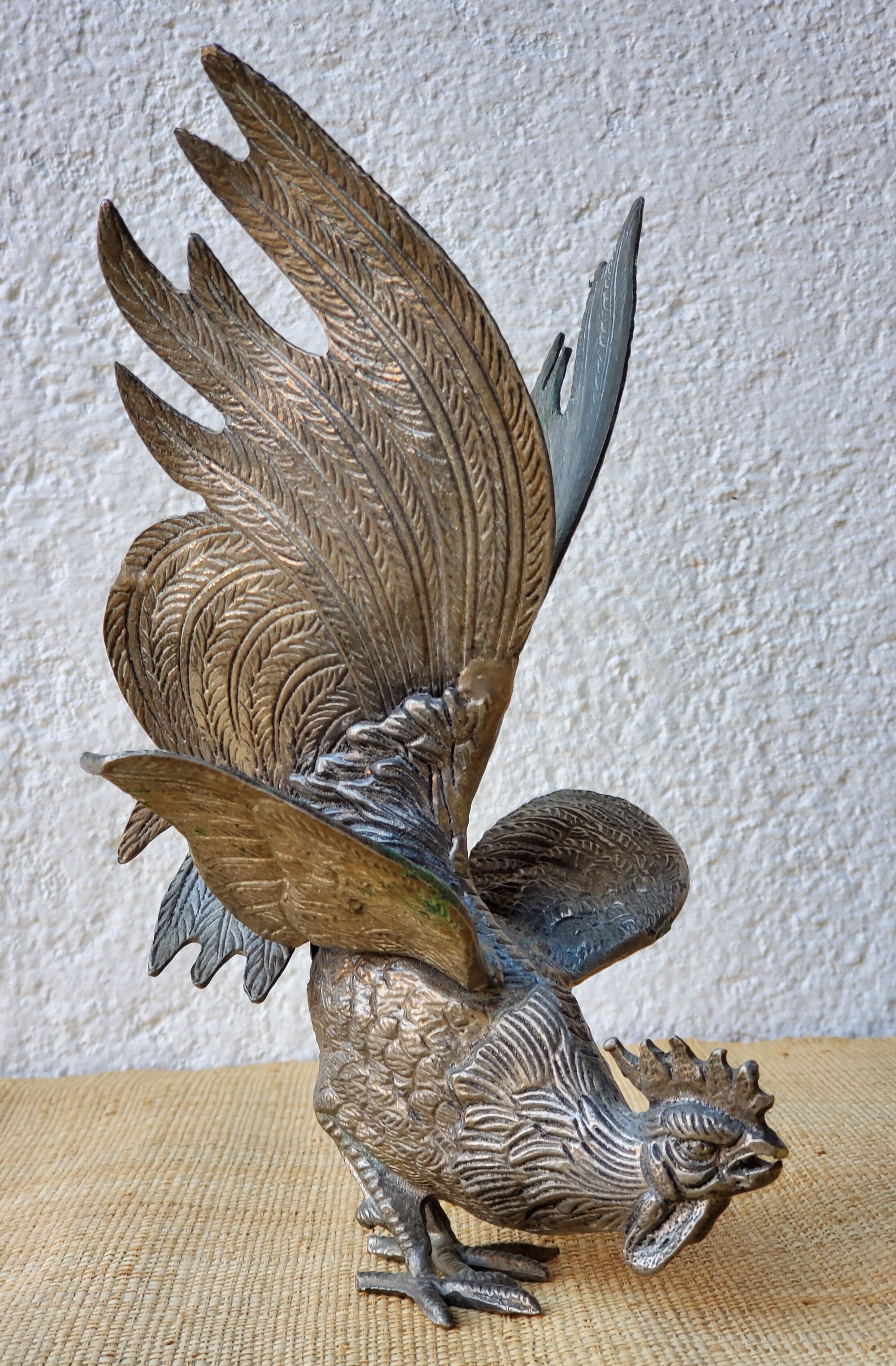 Rooster in metal