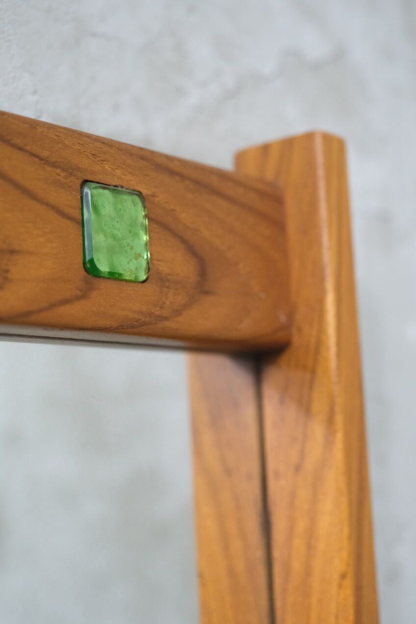 Mid-century swedish teak wall mirror from Fröseke ab, 1960s