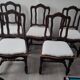 5 chaises style Louis XV rénovées