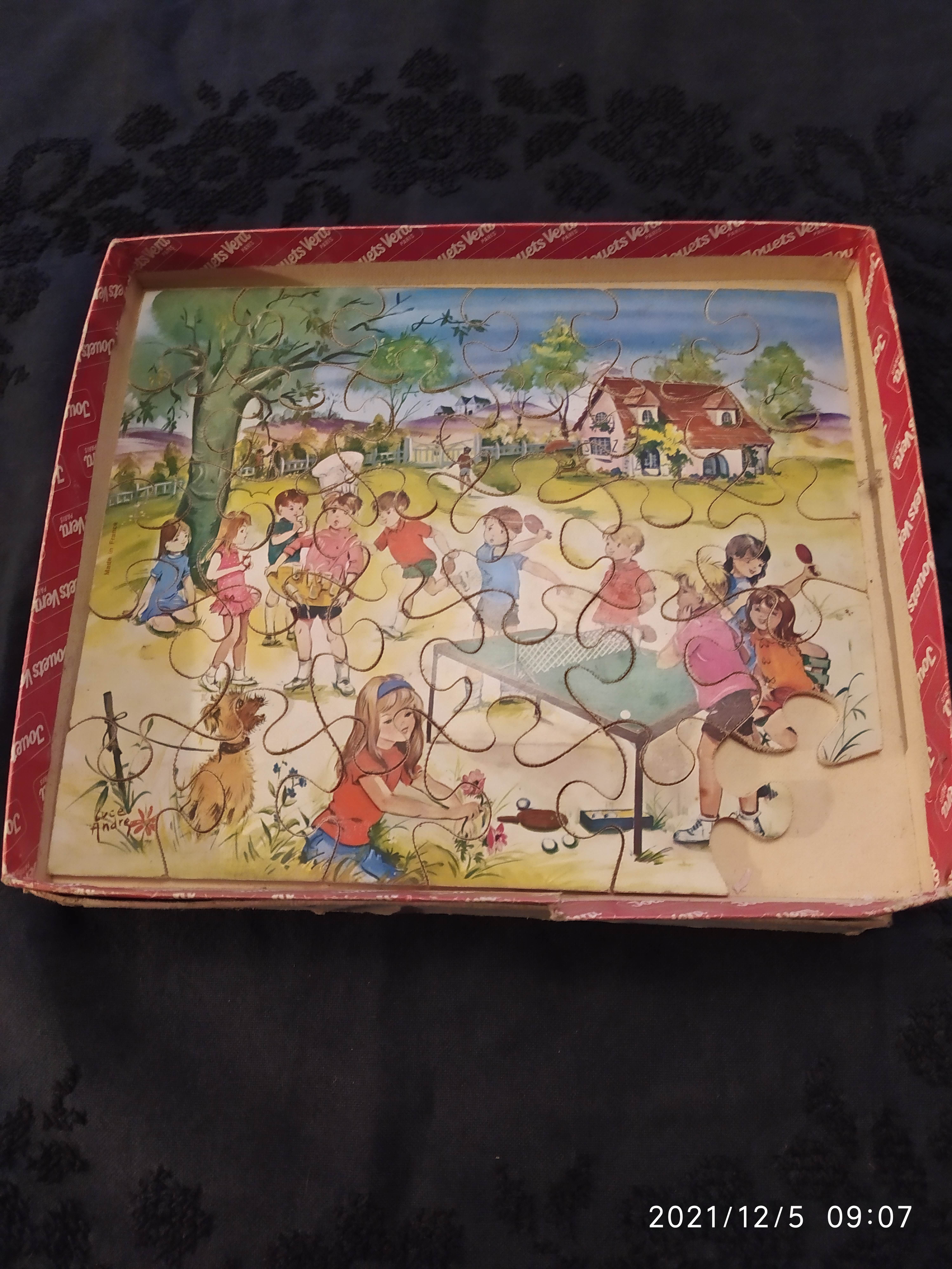 Puzzle vintage Jouets Véra