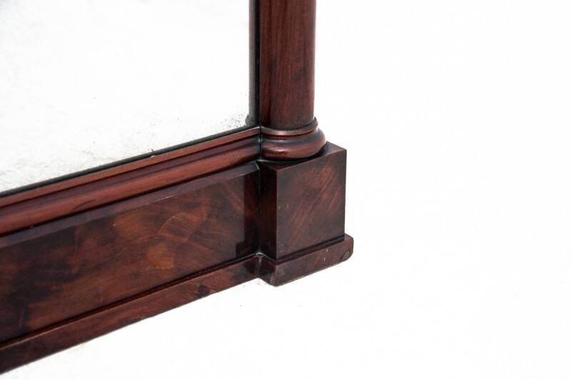 Antique Biedermeier mirror, Northern Europe, circa 1860.