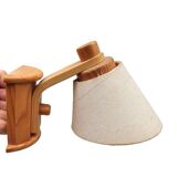 2 vintage pine wall light fixtures