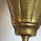 Old vintage oriental lantern pendant lamp in brass