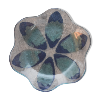 VIde pocket Murano glass, flower pattern