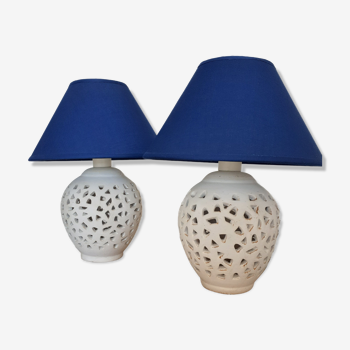 Pair of bedside lamps