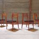 Set of 4 french chairs in scandinavian style year 60