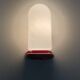 Pair of red and white Space Age wall lights 60s 70s