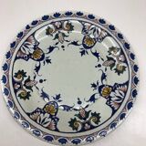 Gien earthenware plate from the end of the 19th century