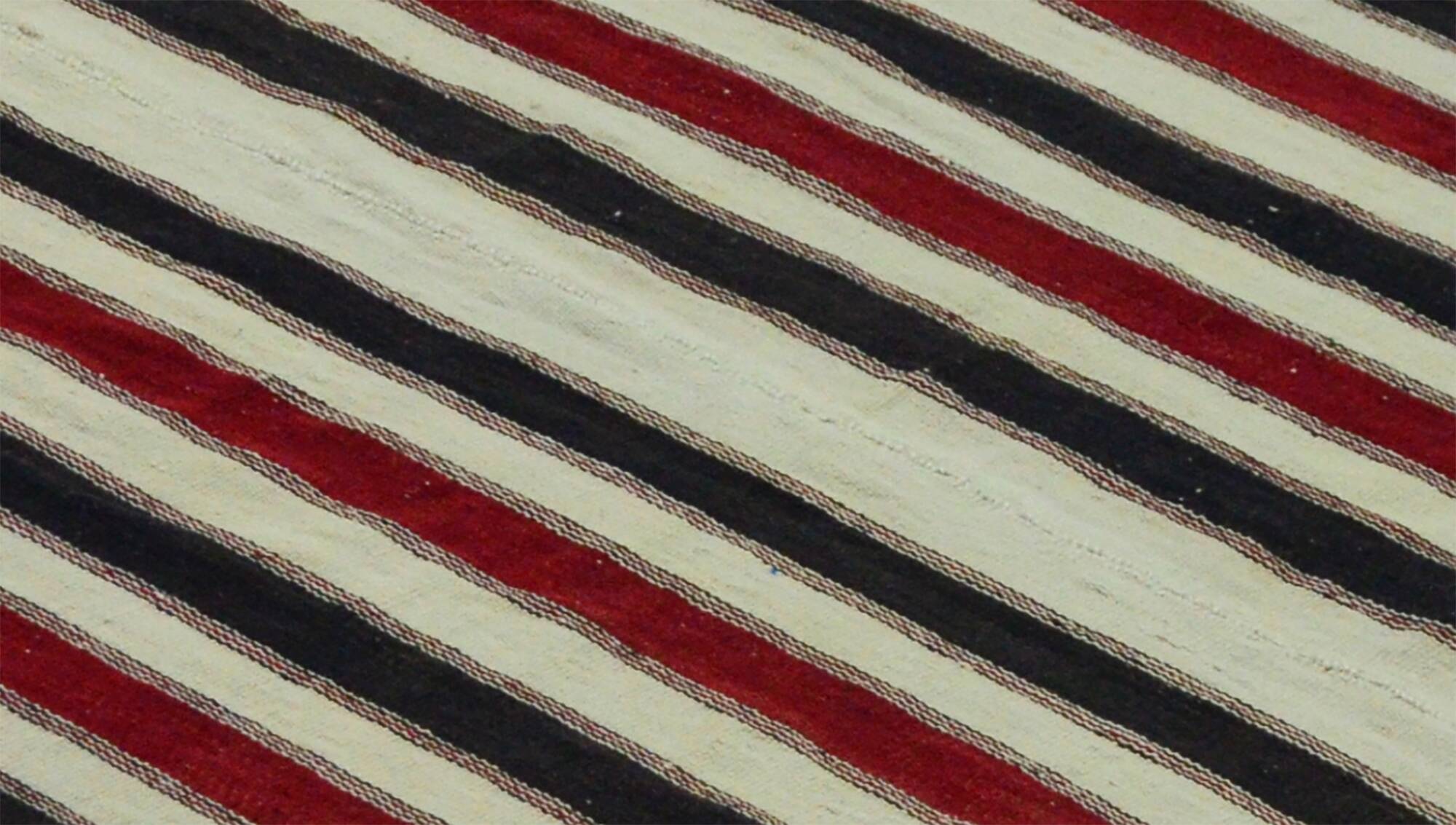 Grand Turkish Kilim Konya 108x182 cm Vintage Striped Handwoven
