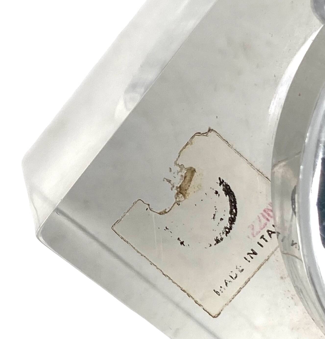 Hollywood regency lucite smoking set, Guzzini  Italy 1970