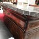 Louis Philippe mahogany commode with grey marble top in very good condition.