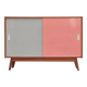 Buffet commode U-452 rose par Jiri Jiroutek pour Interier Praha 1960