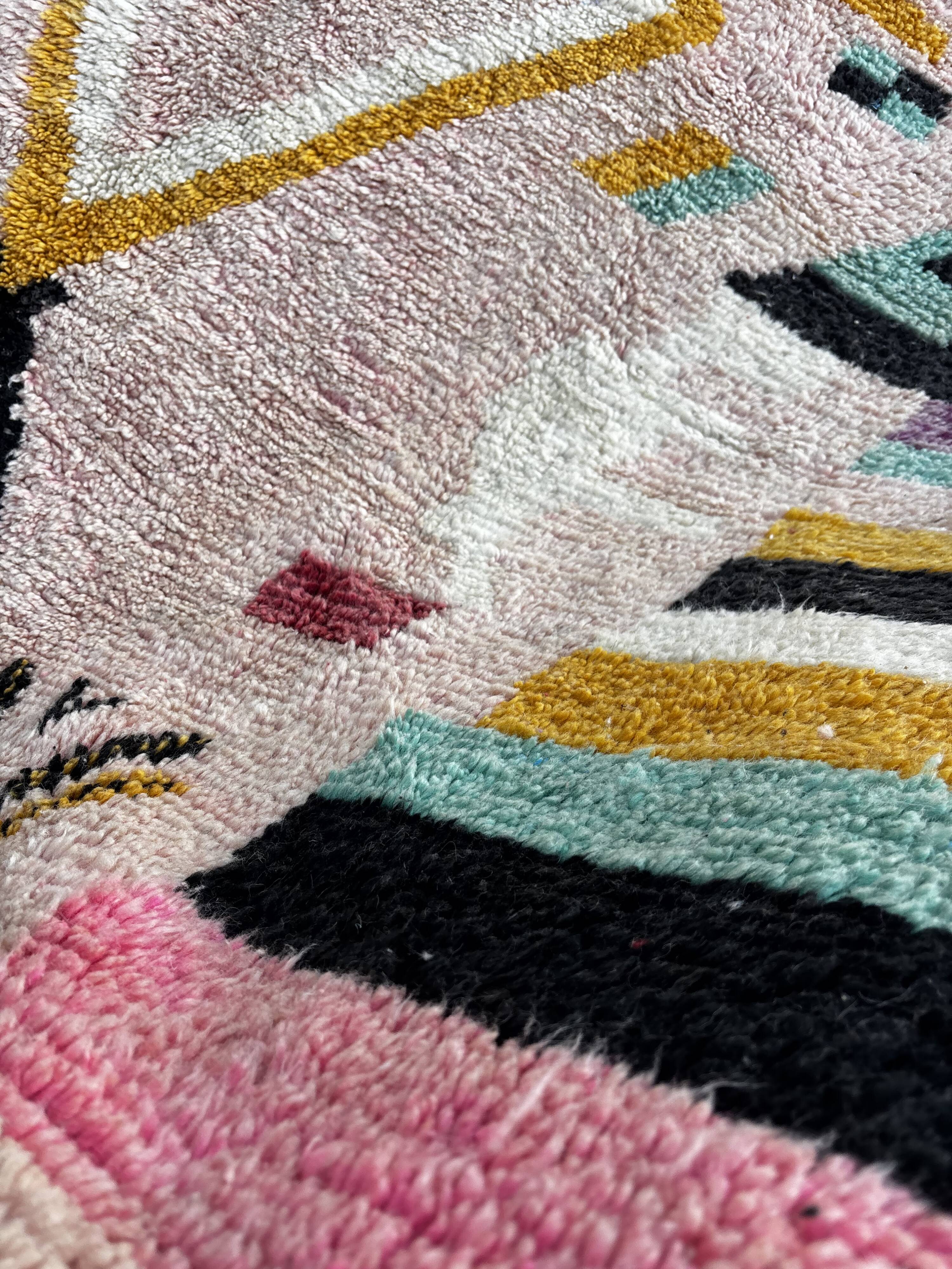 Berber Moroccan Boujad rug in wool