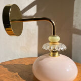 Vintage opaline wall light