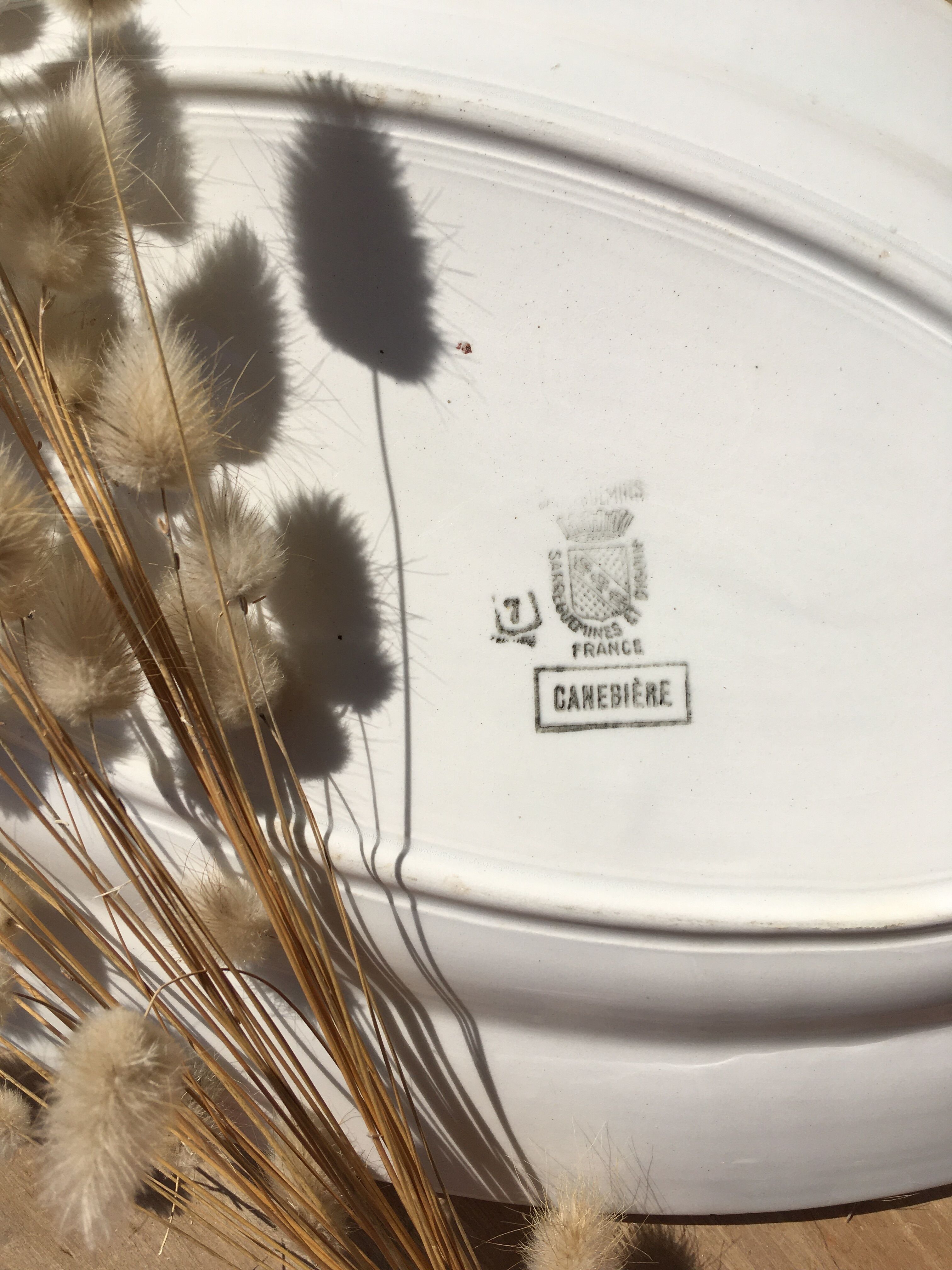Oval dish Sarreguemines and Digoin
