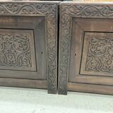 Asian style low furniture carved in solid wood
