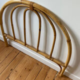 Vintage rattan headboard for single bed