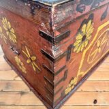 Afghan dowry chest in painted wood